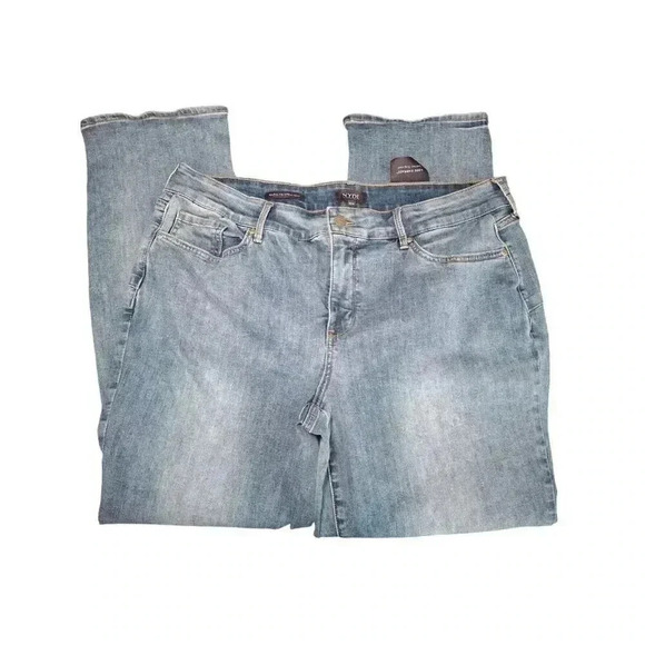 NYDJ Jeans Women 18W Marilyn Straight Cool Embrace Lift Tuck Medium Wash Stretch - Picture 6 of 12